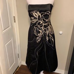 Strapless cocktail dress